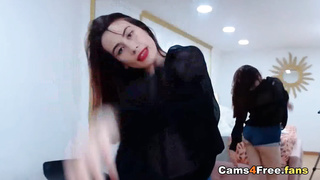 Horny Brunette Wildly Masturbates