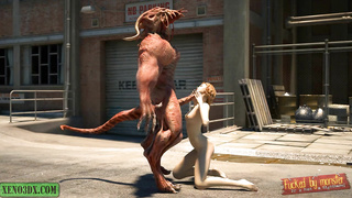 Diablo ravages Light-Haired. Romp with Monster