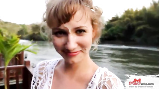 Excellent looking light-haired is about to get inwards the palace and get her daily dosage of screw