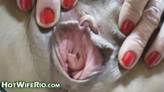 Cute housewife with humungous baps is spending a pile of time in the kitchen, deepthroating dinky