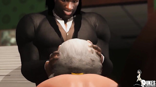 Backing up that Monstrous Dark-Hued Booty after church