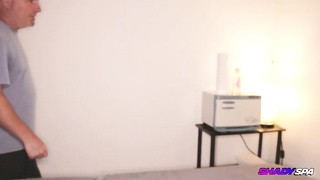 Ravishing masseur with monstrous, stiff globes is in the mood to make her customer jizm