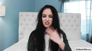 Pretty damsels went to the guest room to make enjoy and trib until both of them spunk