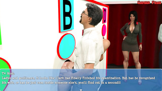 Mischievous, married fellow is anxiously smashing various nymphs thru gloryholes during a live TV showcase