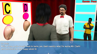 Mischievous, married fellow is anxiously smashing various nymphs thru gloryholes during a live TV showcase