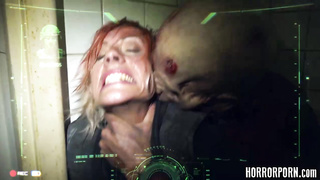 There was a nude lady on the staircase, going up to the room with zombies