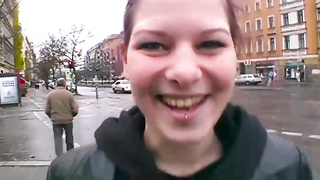 Kinky dame from Germany went to a pornography flick audition to have some joy with a stranger