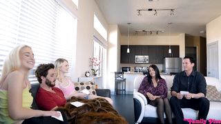 Stud creampies his sisters