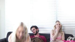 FFM fuckfest with  both his sisters