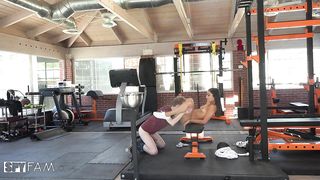Hard-Core siblings fuckfest in the gym