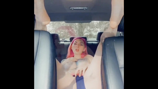 BabyDomRosie gets bizarre in public with her fake penis