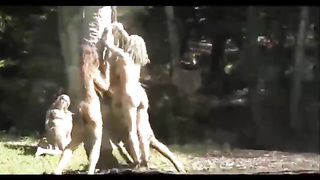 Crazy gals like to be nude all the time and gobble each other or men they catch