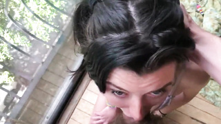 Large Boner Paramour Keeps Deepthroating After Jizz