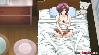 facial cumshot for a big-titted student - Anime Porn