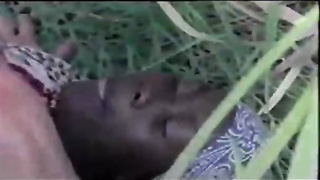 African fellow is smashing a promiscuous, blondie tourist who came to his village to have some joy