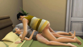 Whorey dame is stretching up broad to get ravaged firm, while her beau is working