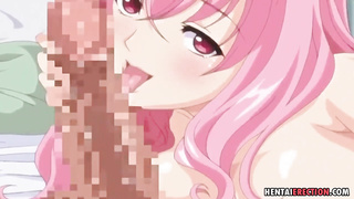 a buxomy 3some - Anime Porn flick