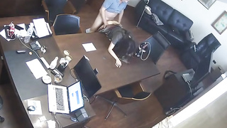 Russian Manager Penetrates Assistant At Office Covert Webcam