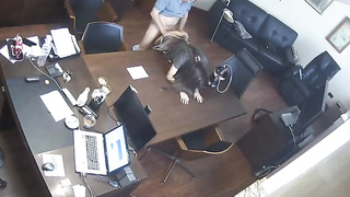 Russian Manager Penetrates Assistant At Office Covert Webcam