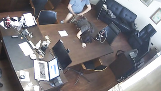 Russian Manager Penetrates Assistant At Office Covert Webcam