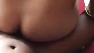 indian lady fellates big black cock