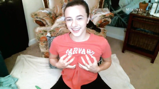 Uber-Cute web cam gal teenage live web cam display recording compilation Mia Nyx