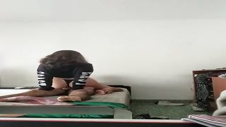 Mischievous, first-timer stunner in lil' underpants is nailing her step- parent, in the late afternoon