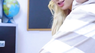 Yam-Sized breasted educator is having a threeway in the classroom and lovin’ every 2nd of it