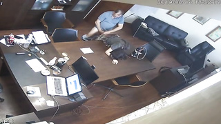 Russian manager is constantly tearing up his smoking steaming assistant, because her muff perceives so tearing up superb