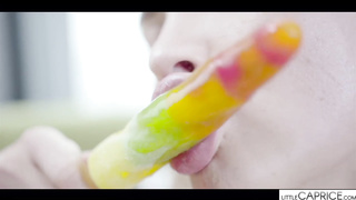 Lil Whim and Lika Starlet are munching their ice- creams in a highly super-sexy way