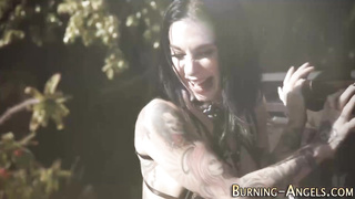 Tatted, milky brunettes are impatient to shag a fabulous, ebony stud and make him spunk