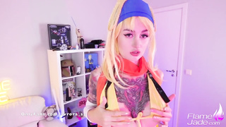 Rikku Fap Puss Fuck Stick and Cream Colored Climax Costume Play