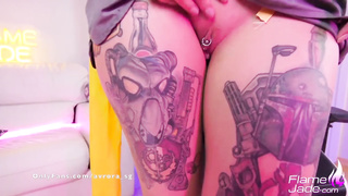 Rikku Fap Puss Fuck Stick and Cream Colored Climax Costume Play