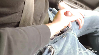 Boning near a public park in the camper - spunk on her culo - risky outdoor bang-out