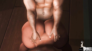 Nasty lady is getting pounded the way she enjoys the most, while her accomplice is at work