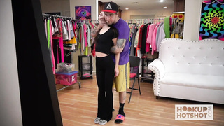 Diminutive, unexperienced teenie brown-haired with lil orbs is about to do some posing and taunting