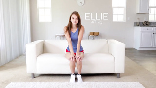 Scarcely eighteen teenage brown-haired is shrieking while getting boned, because she is about to jizz
