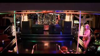 Excellent looking pillar dancer, Molly is performing in the stripclub, in the middle of the night