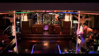 Excellent looking pillar dancer, Molly is performing in the stripclub, in the middle of the night