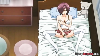 Toon chick is bellowing while fellating her greatest homie's phat weenie, to make him spew out from gusto