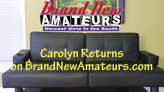 Round sandy-haired with XXL bumpers and trimmed cootchie, Crolyn loves to have fun with massagers and gargle stiffys