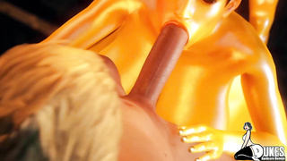 Huge jugged ghost is fellating a ginormous stiffy and hoping to get a monstrous facial cumshot cum-shot