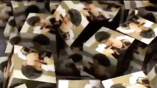 Mature, blond gal with massive, all-natural udders and tats is fuckin' a junior boy and loving it