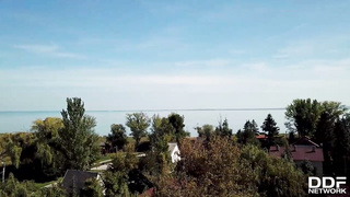 Fit platinum-blonde with giant, rock hard orbs is about to have super-naughty bang-out with 2 uber-sexy studs