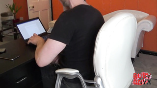 Ruby is an expert, crimson haired assistant who enjoys to fellate her chief's salami while at work