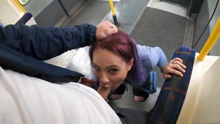 Risky Oral In London Teach. Caught by Stranger Spunk on Face 4K ELLA BOLT