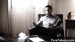 Arched over teenage sweetie penetrated by taboo pecker