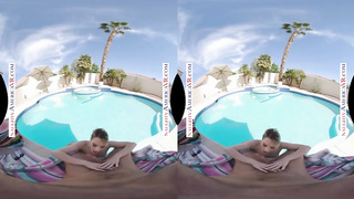 Yankee stunner, Kenna James is banging a stud in VR and yelling from sensation while nutting