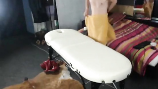 Awesome Masseur Intercourse Games Homemade With Customer Spycam