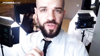 Diminutive light-haired, Elena Vedem is dancing for Jean- Marie Corda, who wants to tear up her cock-squeezing bootie